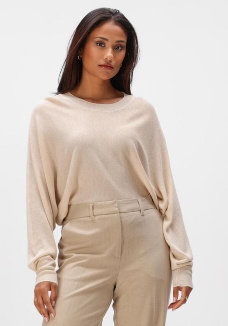 MINUS Pull DANA METALLIC BAT SLEEVE PULLOVER en beige - large