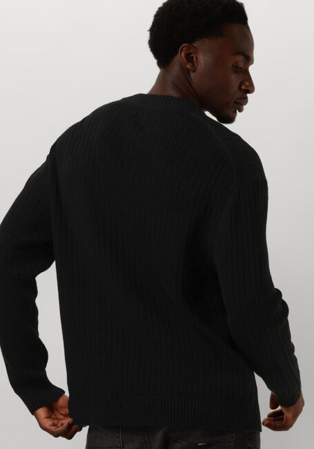 Zwarte CALVIN KLEIN Trui LINEAR SWEATER - large