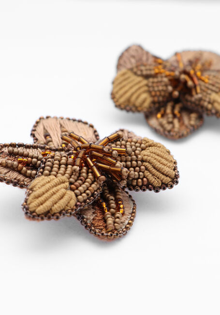 PAULIE POCKET Boucles d'oreilles BO BLOSSOM EARRINGS en marron - large