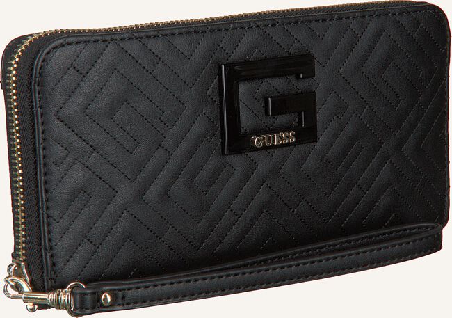 Zwarte GUESS Portemonnee JANAY SLG LARGE ZIP AROUND Zwarte GUESS Portemonnee JANAY SLG LARGE ZIP AROUND - large