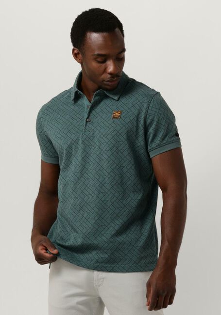 PME LEGEND Polo SHORT SLEEVE POLO JACQUARD JERSEY en vert - large