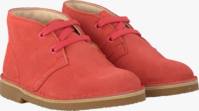 CLARKS Chaussures à lacets DESERT BOOT KIDS en rouge - large