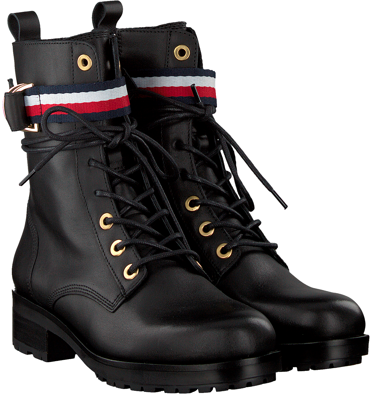 Tommy hilfiger corporate ribbon biker boots clearance