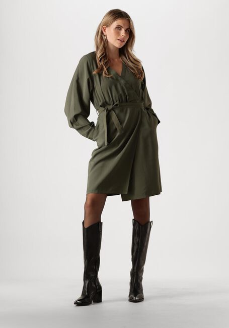 ANOTHER LABEL Mini robe CLAUDIA DRESS LS en vert - large