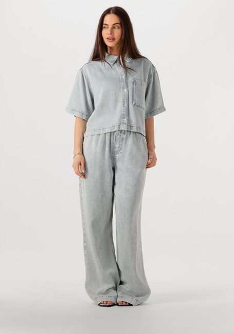 Lichtgrijze CATWALK JUNKIE Wijde broek DENIM JOGGER - large