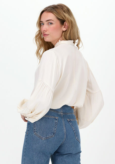 SUMMUM TOP BOW TIE FLUID VISCOSE Blouses en blanc - large