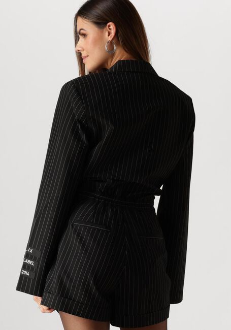 ALIX THE LABEL Combishorts LADIES WOVEN PINSTRIPE JUMPSUIT en noir - large