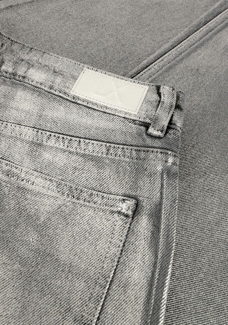 Zilveren ALIX THE LABEL Skinny jeans LADIES WOVEN SILVER DENIM PANTS - large