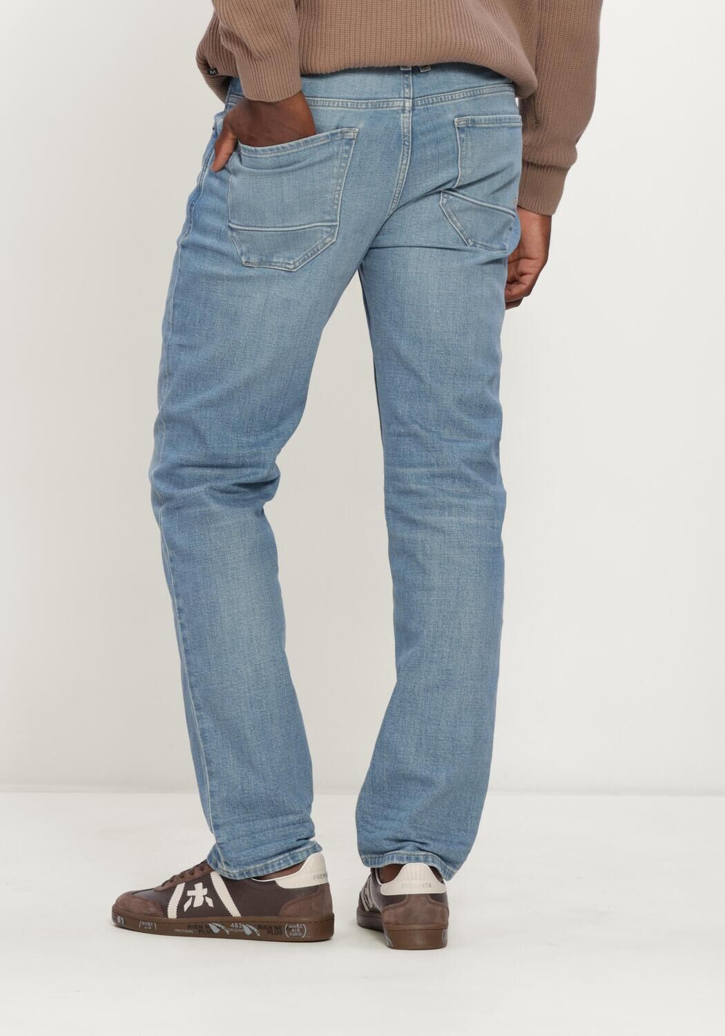 PME LEGEND Straight leg jeans WINGLOAD DENIM Bleu clair - large