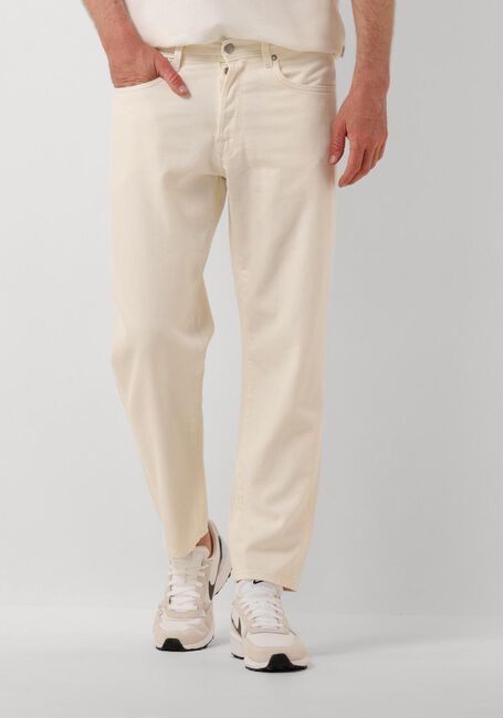 SELECTED HOMME Straight leg jeans SLH180-RELAXCROP 5422 ECRU HEMP Écru - large