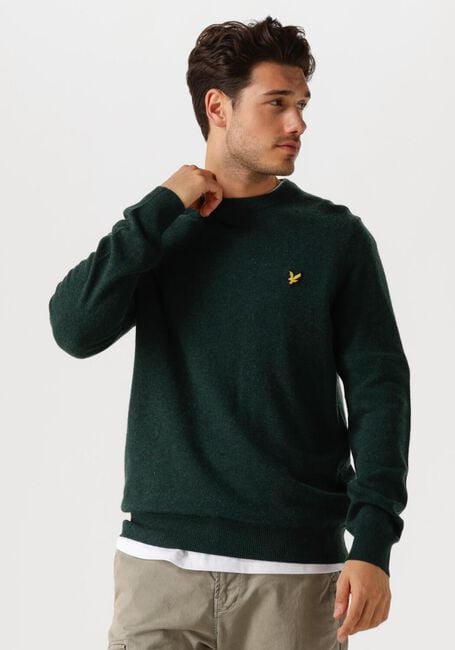 LYLE & SCOTT Pull LAMBSWOOL BLEND CREW NECK JUMPER en vert - large