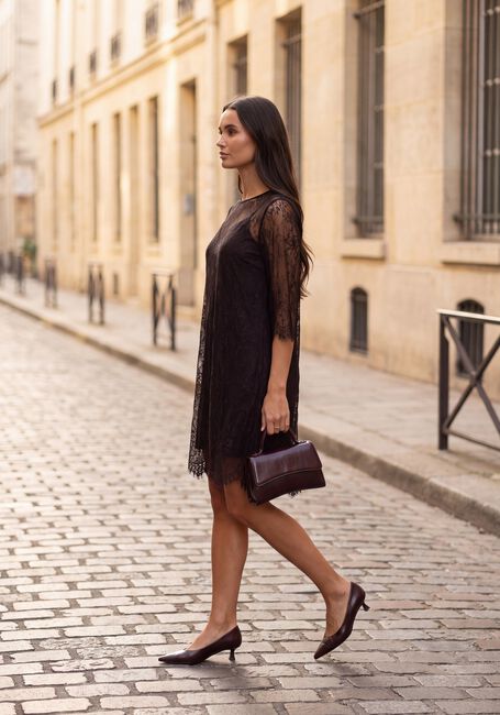 Y.A.S. Mini robe SLWDAPHNE 3/4 SLEEVE LACE MIDI DRESS en noir - large