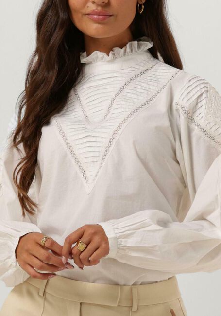 Creme NOTES DU NORD  IRENE BLOUSE - large