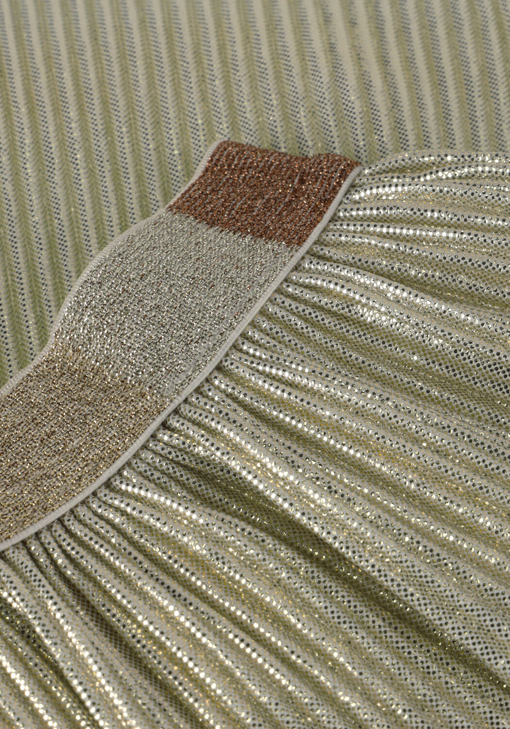 Gouden LIKE FLO Minirok SARA PLISSE SKIRT - large