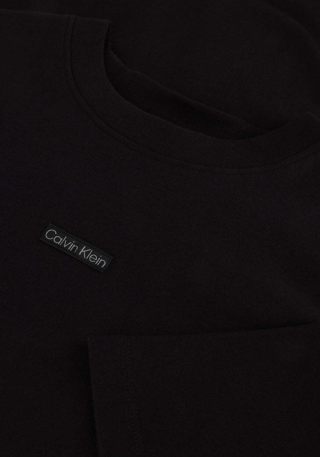 CALVIN KLEIN Mini robe PLACED INST TEE DRESS en noir - large