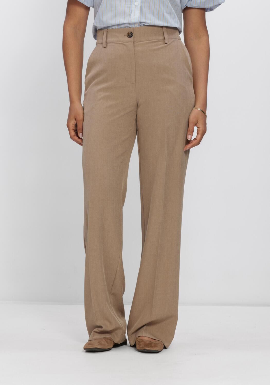 Bruine MODSTR&Ouml;M Broeken/jumpsuits ALAYAMD PANTS - large