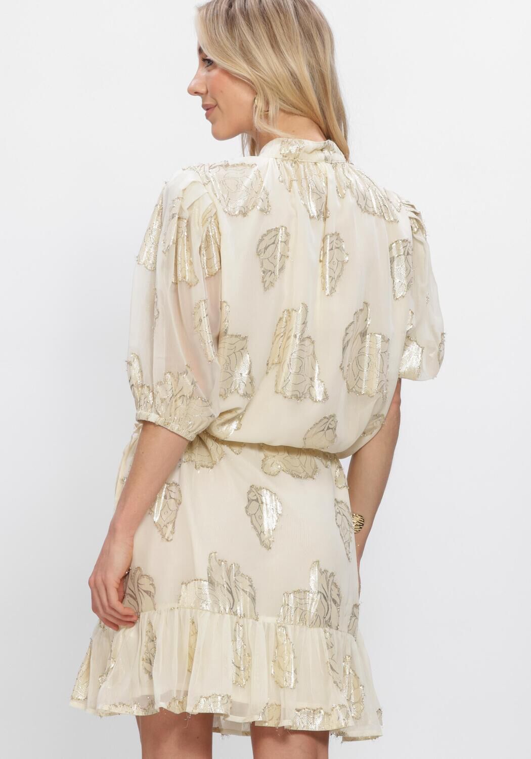 Beige JOSH V Mini jurk FIORE - large