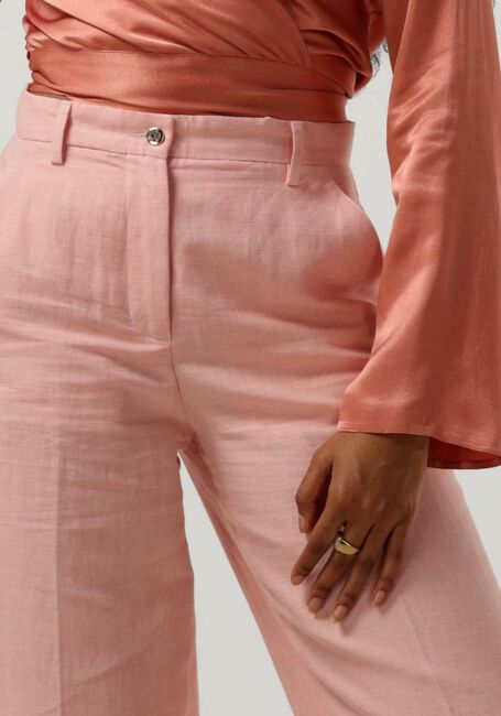 VANILIA Pantalon LINNEN CLASSIC PANTS en rose - large
