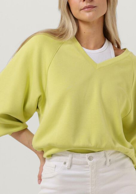 MSCH COPENHAGEN Pull NELINA IMA Q RAGLAN V NECK SWEATSHIRT en jaune - large