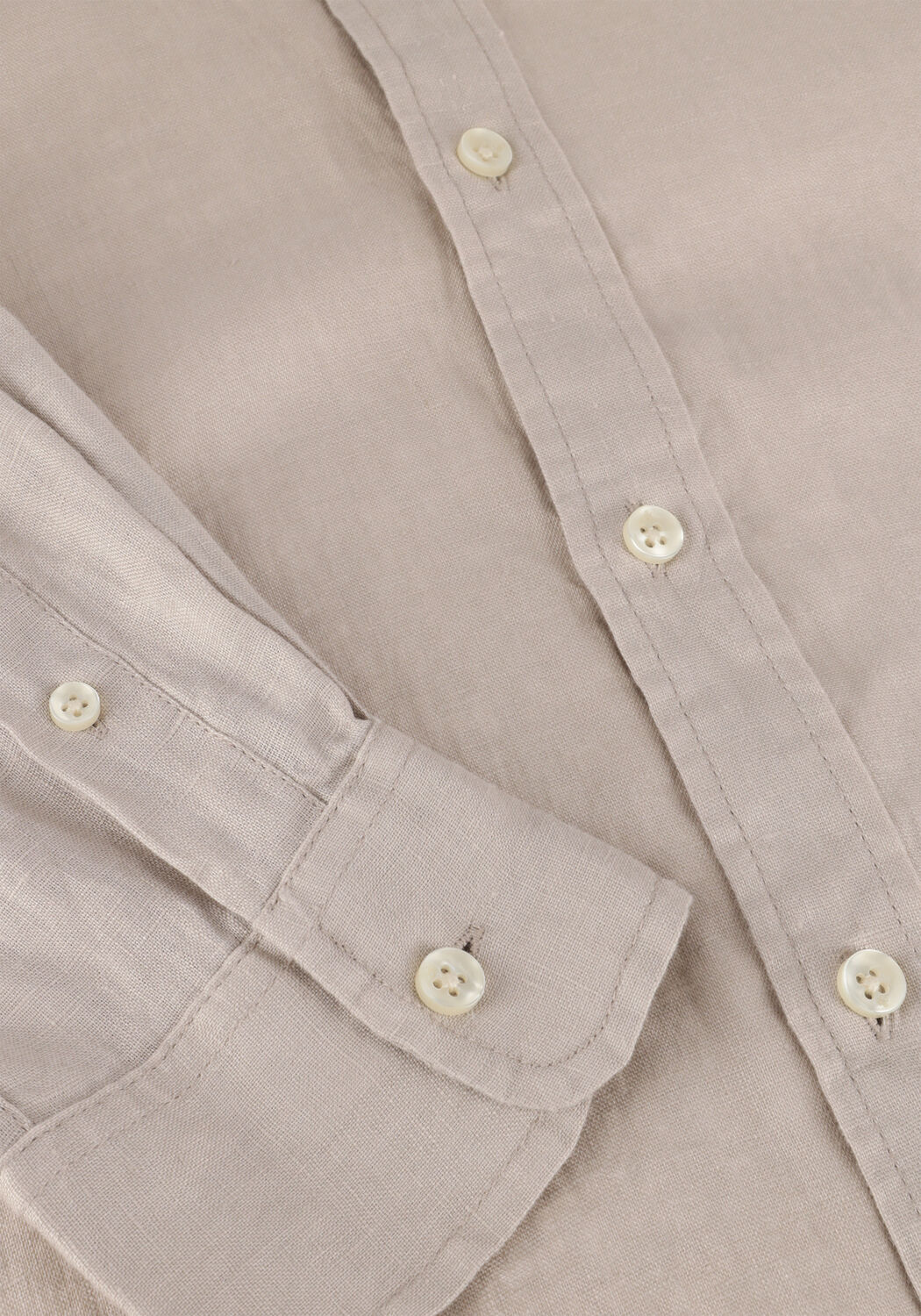 Beige SCOTCH & SODA Casual overhemd REGULAR FIT LINEN SHIRT - large