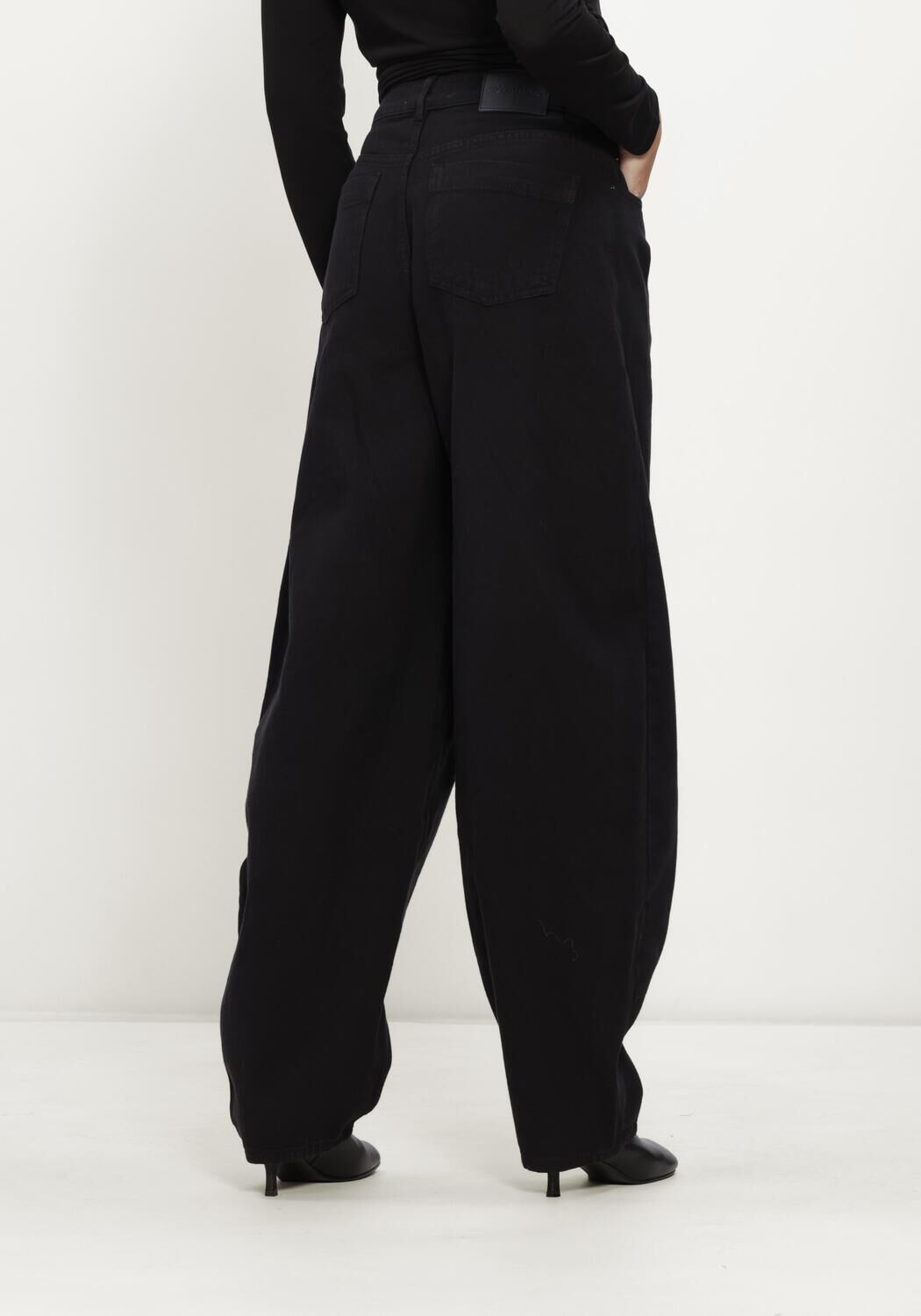 Zwarte CO'COUTURE Jeans AKIRACC BARREL PANT - large