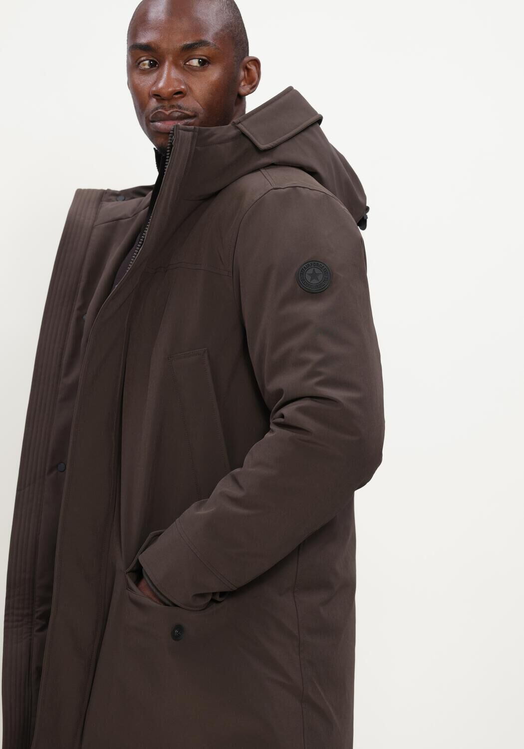 AIRFORCE SNOW PARKA Vestes en marron - large