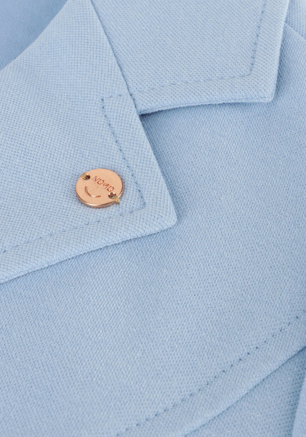 NONO Blazer DIP GIRLS BLAZER LUREX PIQUE LIGHT BLUE en bleu - large