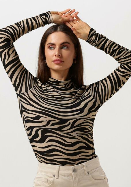 Beige SCOTCH & SODA Tops & T-shirts ALL OVER PRINTED LONG SLEEVED T-SHIRT - large