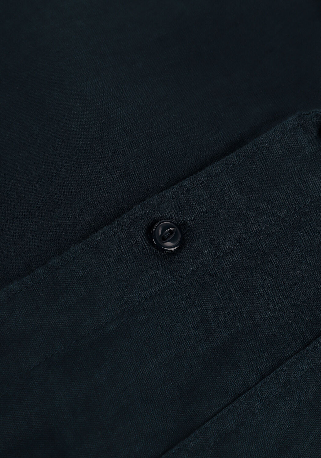 Blauwe DSTREZZED Casual overhemd RESORT SHIRT S/S LINEN - large