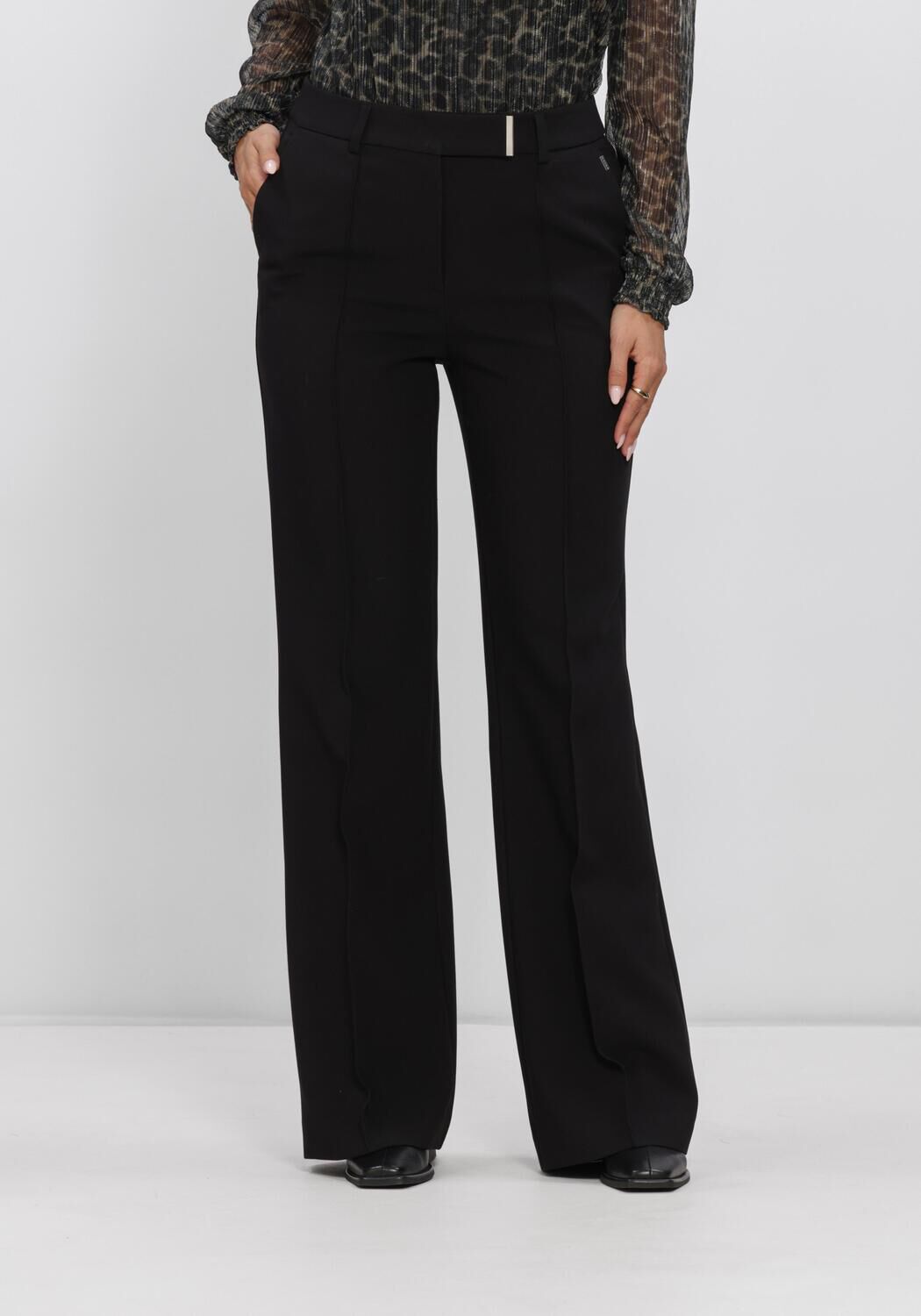 Zwarte AAIKO Wijde broek CHANTALLE RPES 345 - large