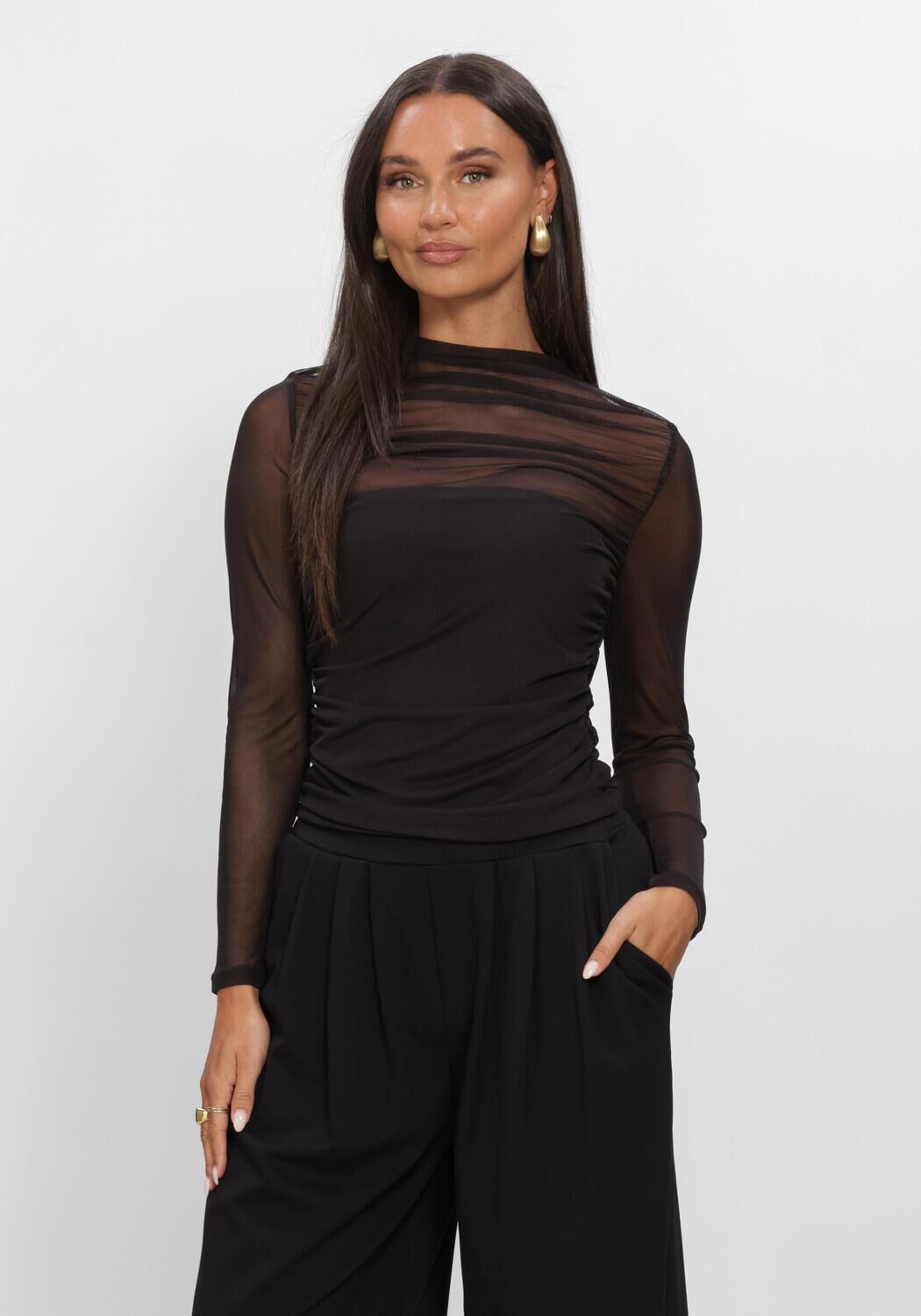 Zwarte EDITED Top INGE TOP - large
