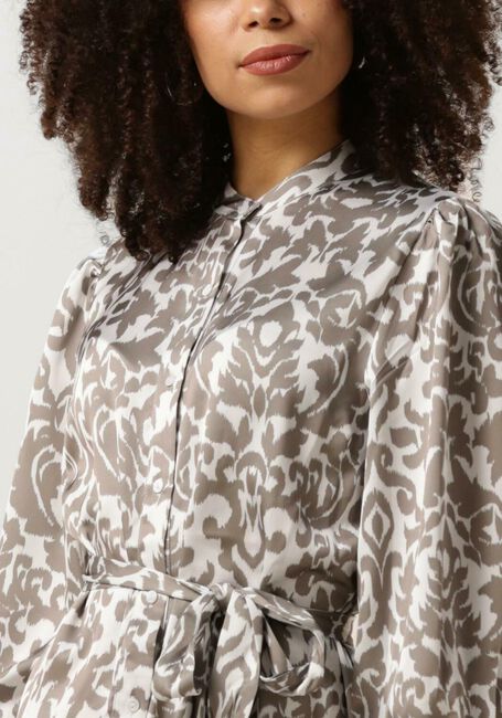 NOTRE-V Robe midi SATIN DRESS ONE en taupe - large