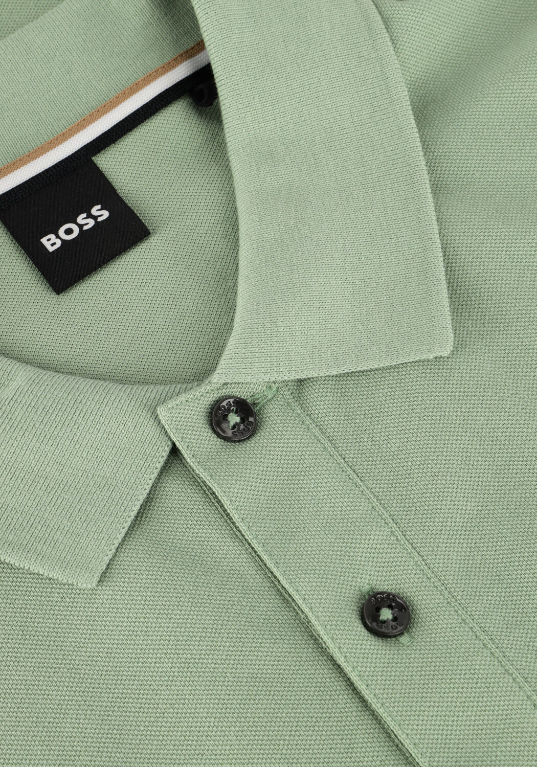 BOSS BLACK Polo PALLAS en vert - large