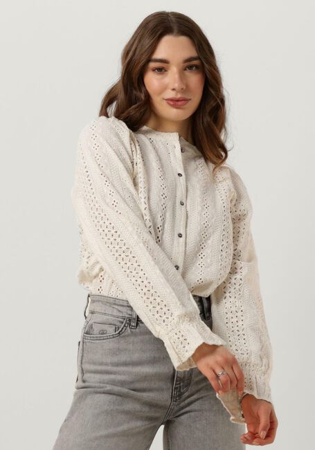Ecru BY-BAR  FRANKIE EMBROIDERY BLOUSE - large