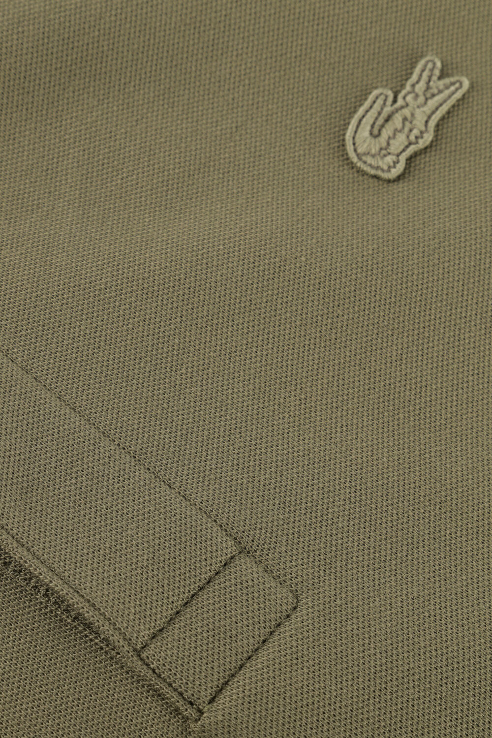 LACOSTE Polo REGULAR FIT COTTON BLEND POLO SHIRT en vert - large
