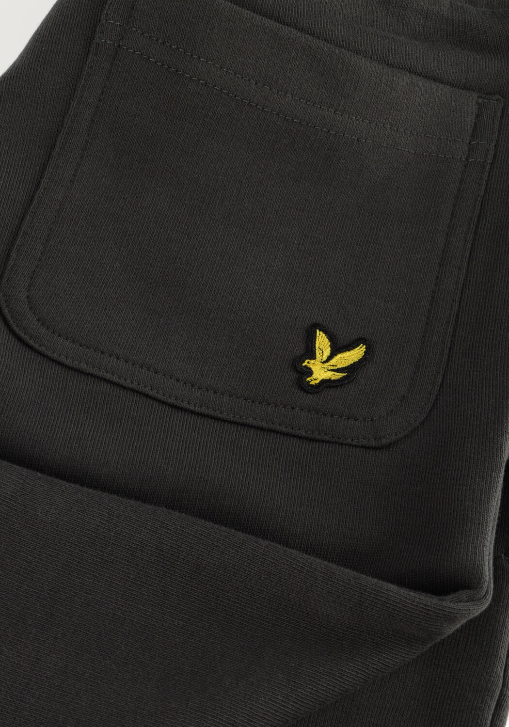 Grijze LYLE & SCOTT Korte broek SCRIPT EMBROIDERED SWEAT SHORT - large