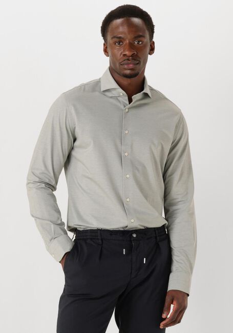PROFUOMO Chemise classique SHIRT X-CUTAWAY JAPANESE KNITTED en gris - large