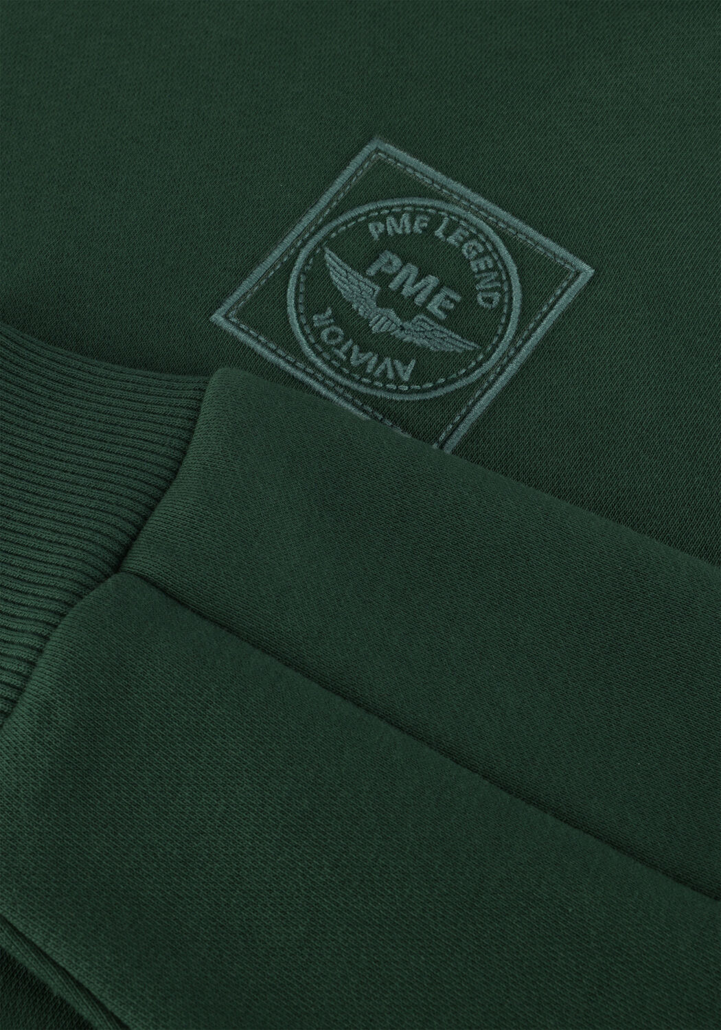 PME LEGEND HOODED 3T CROSS FLEECE Pulls & Gilets en vert - large