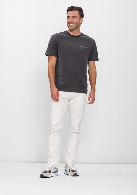 CAST IRON T-shirt RELAXED FIT PEACHED JERSEY en gris - large