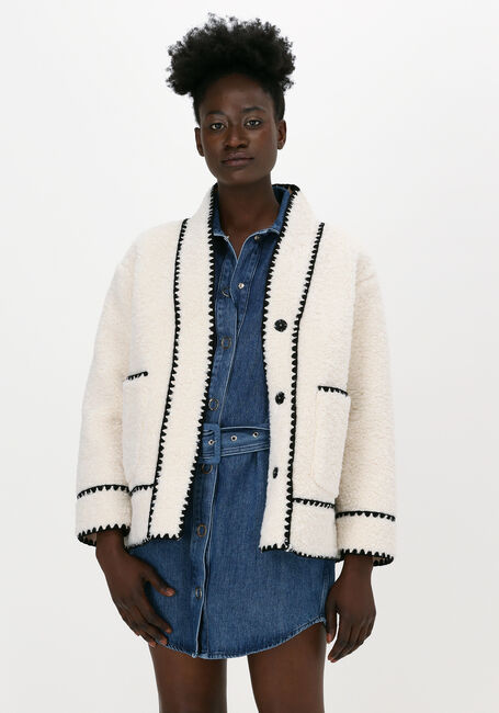 SILVIAN HEACH Manteau Teddy SHEEPSKIN JACKET VARME en blanc - large