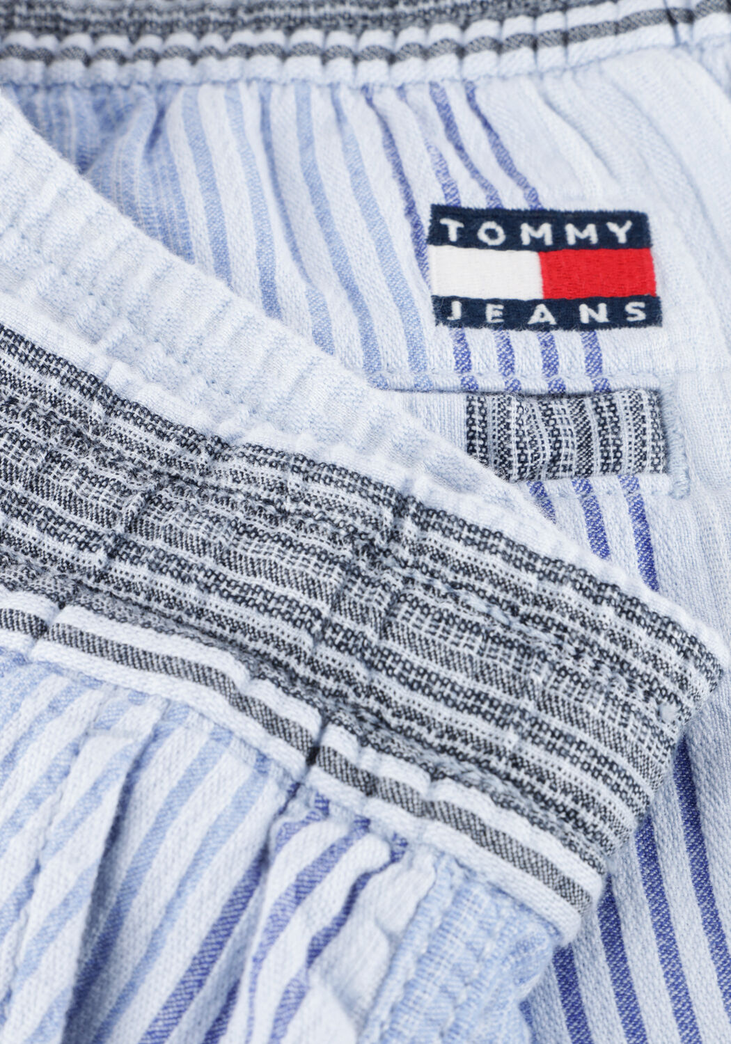 Blauwe TOMMY JEANS Korte broek TJM TEXTURED STRIPE SHORT EXT - large
