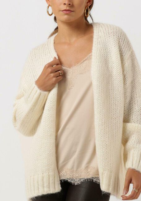 SELECTED FEMME Gilet SUANNE LS KNIT CARDIGAN en beige - large