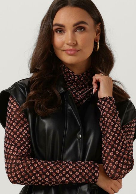 NA-KD Gilet BELTED PU VEST en noir - large