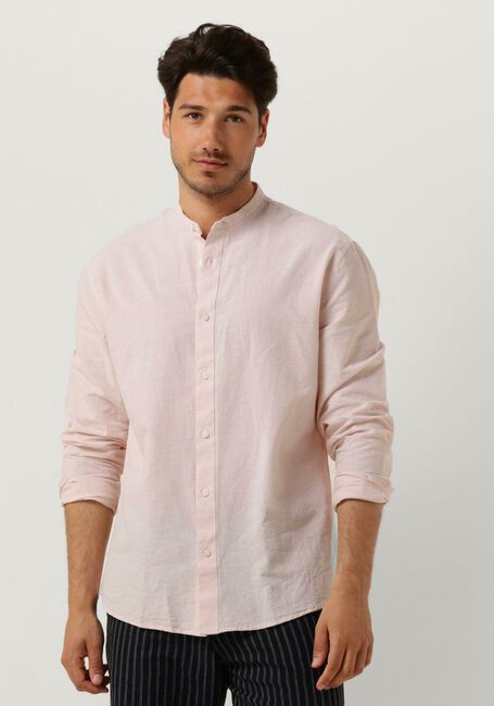 Roze SELECTED HOMME Casual overhemd SLHREGNEW-LINEN SHIRT LS BAND - large