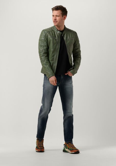 Groene GOOSECRAFT Leren jas GC JACKET965 - large