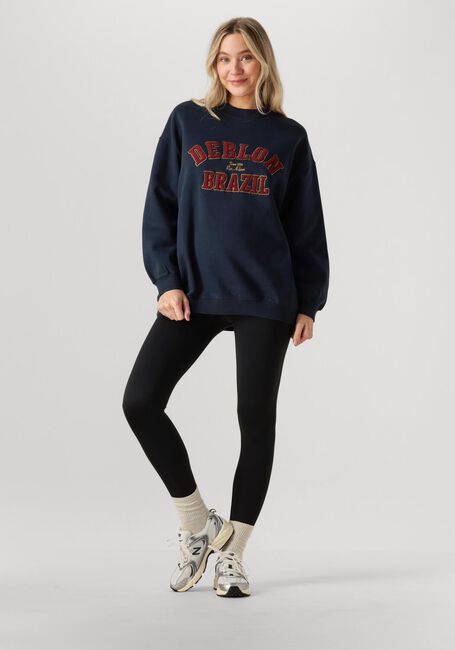 Donkerblauwe DEBLON SPORTS Sweater MALOU SWEATER - large