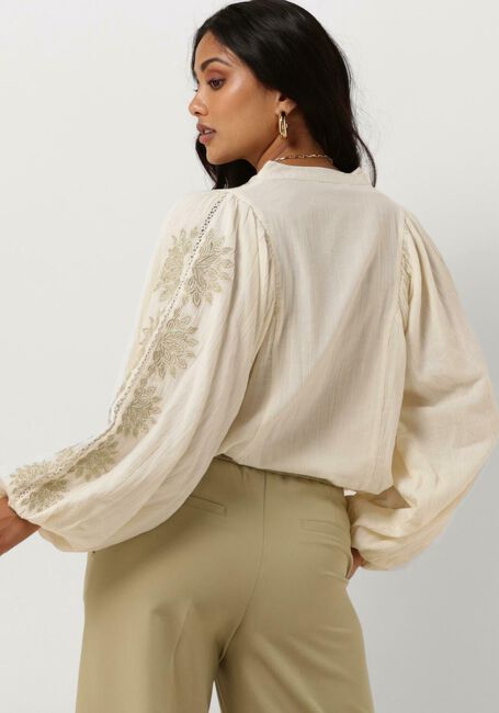 Gebroken wit SUMMUM  TOP GOLD LUREX EMBROIDERY - large