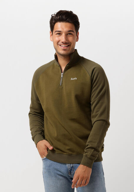 FOR&Eacute;T Chandail CREEK HALF ZIP en vert - large