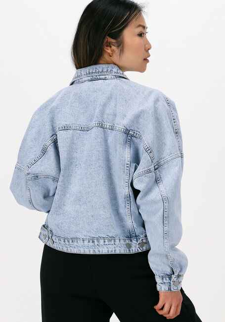Blauwe COLOURFUL REBEL Spijkerjas ADELE DENIM JACKET - large