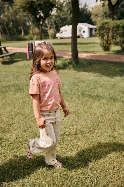 DAILY7 Haut T-SHIRT ARTWORK en orange - large